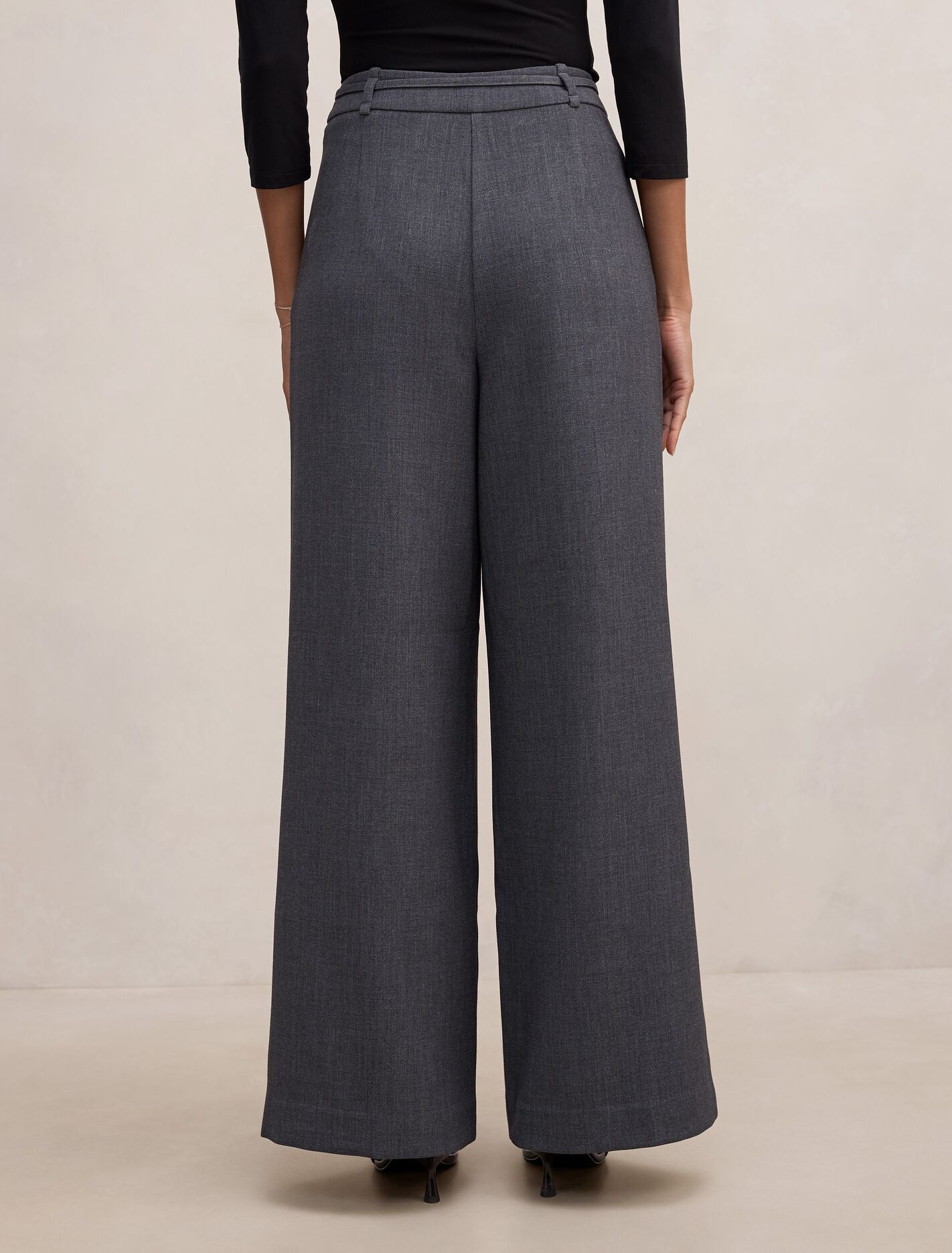 Lena Petite High Waist Wide Leg Pants Forever New