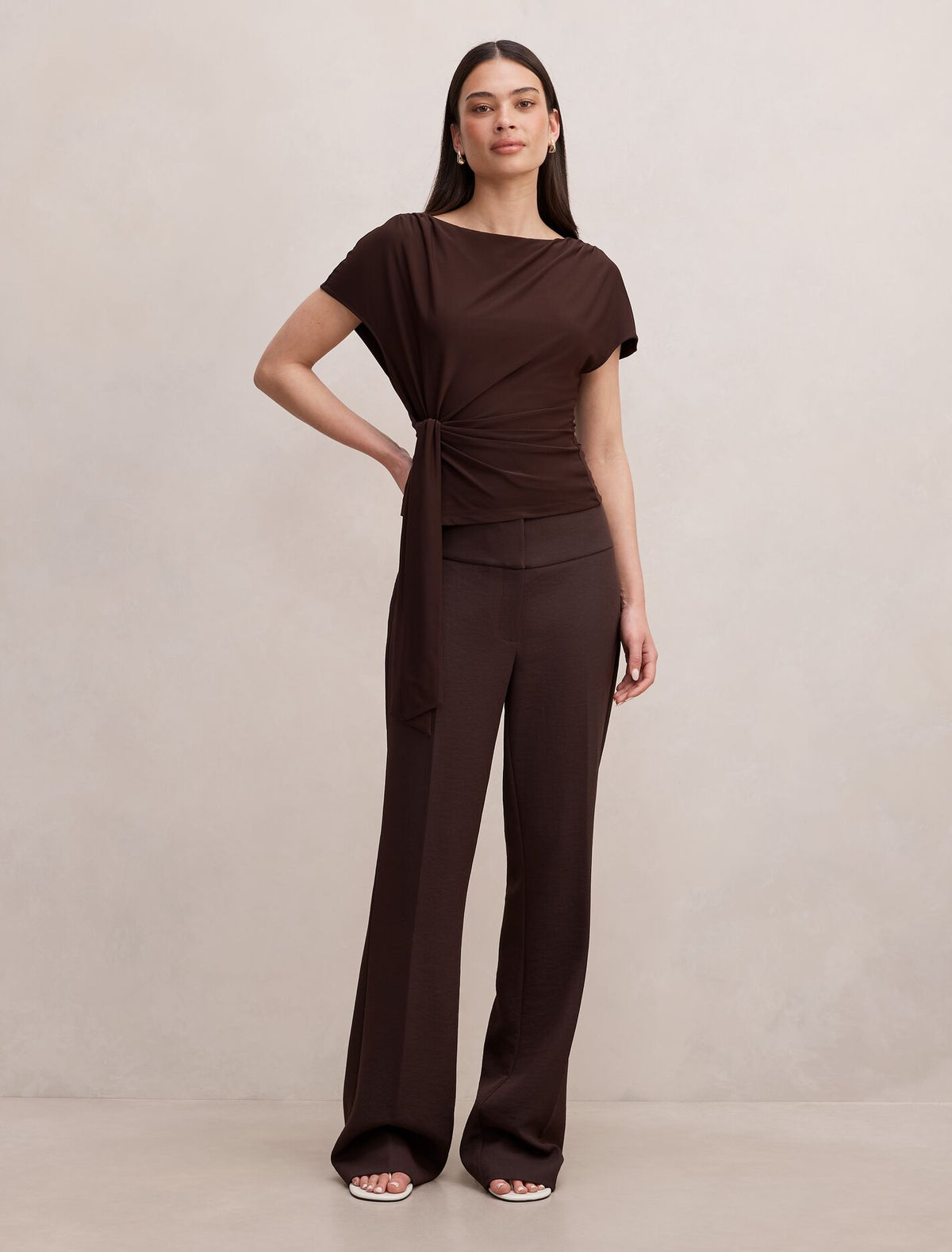 Celine Tie Detail Top Forever New