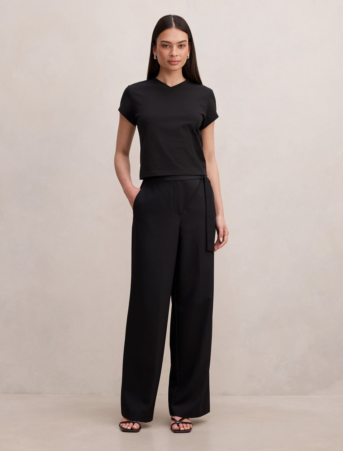 Mila Wrap Wide Leg Pants Forever New