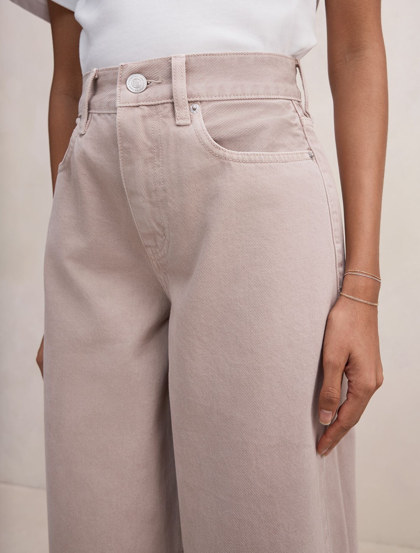 Gia Petite High Rise Wide Leg Jeans Forever New