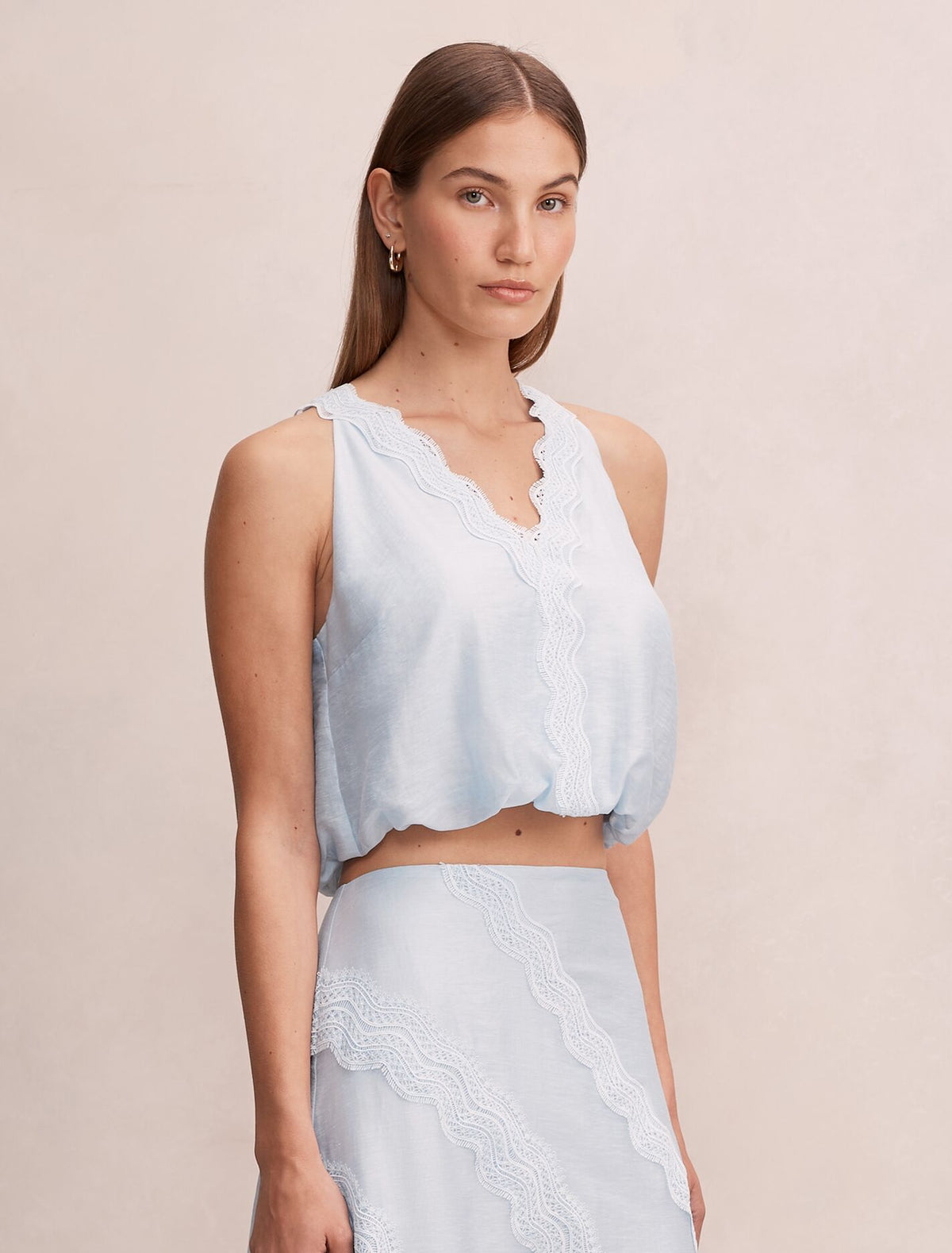 Maeve Lace Tie Top Forever New