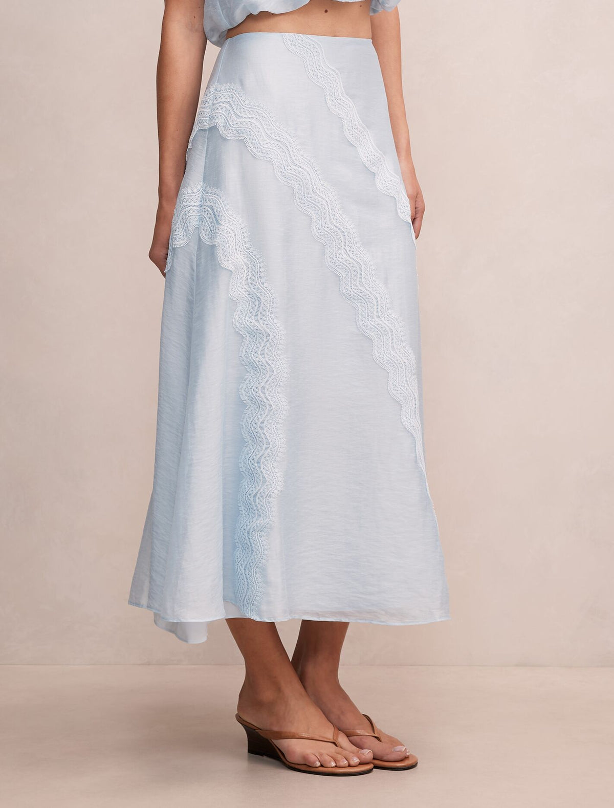 Maeve Lace Detail Skirt Forever New