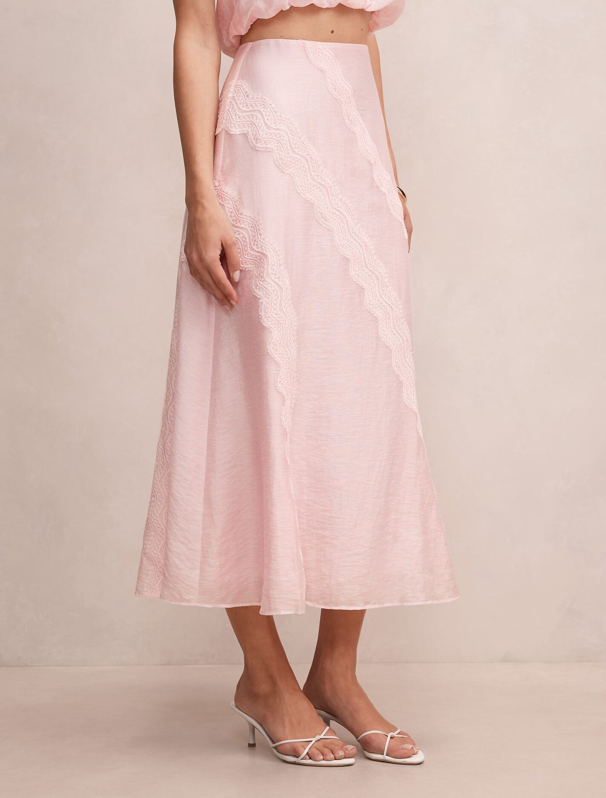 Maeve Lace Detail Skirt Forever New
