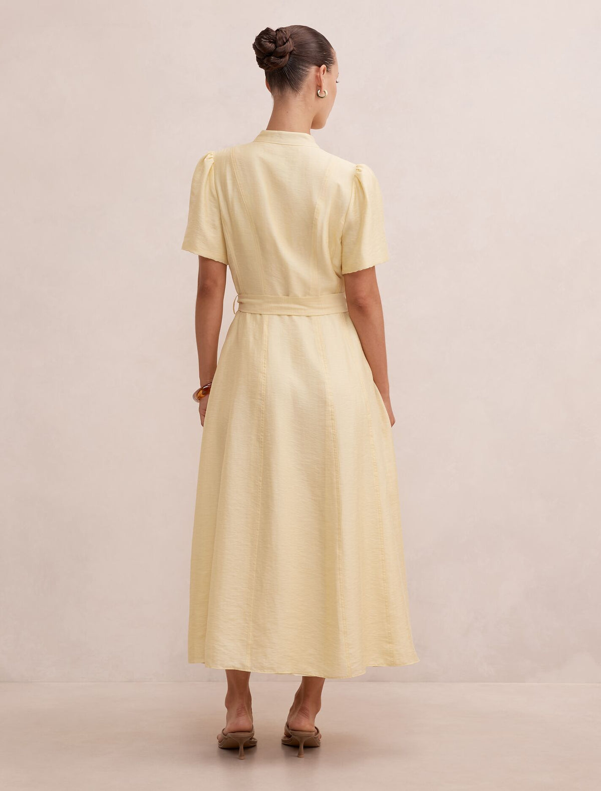 Alison Petite Flutter Sleeve Midi Dress