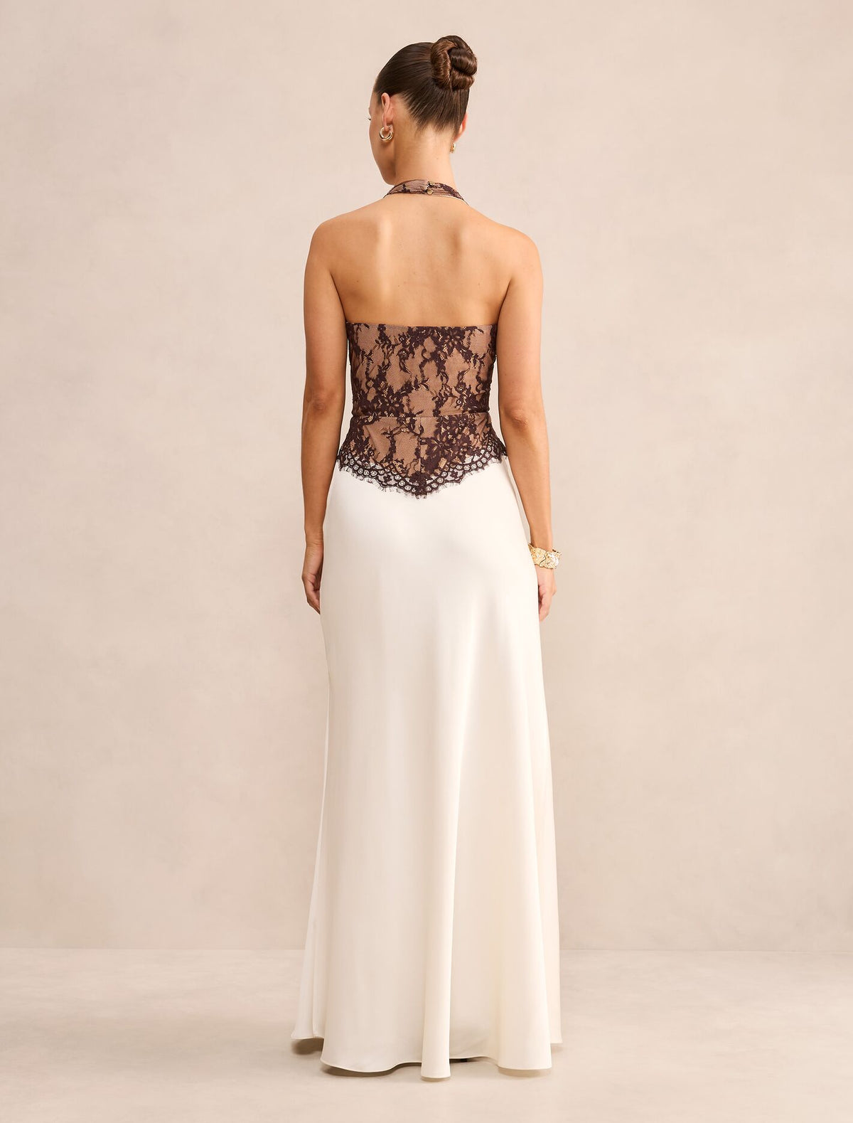 Mandi Petite Lace Halter Neck Dress Forever New