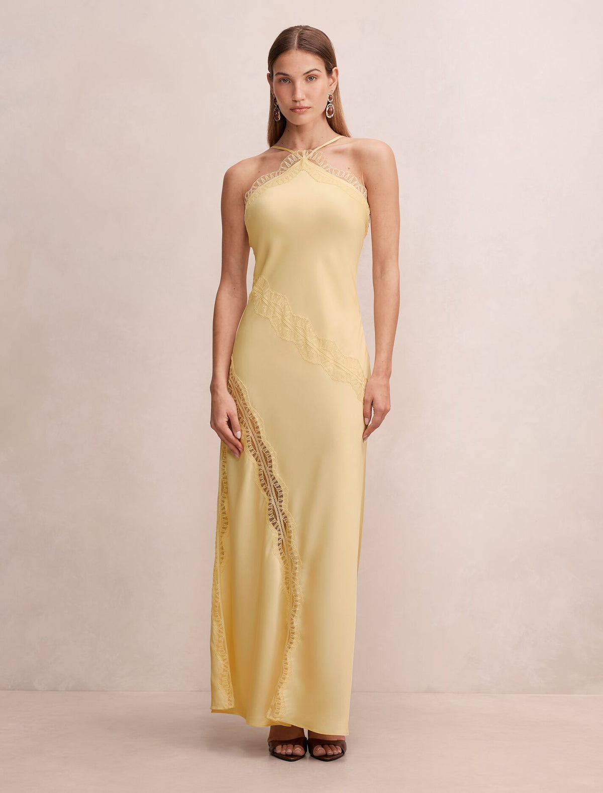 Cosette Lace Insert Maxi Dress Forever New