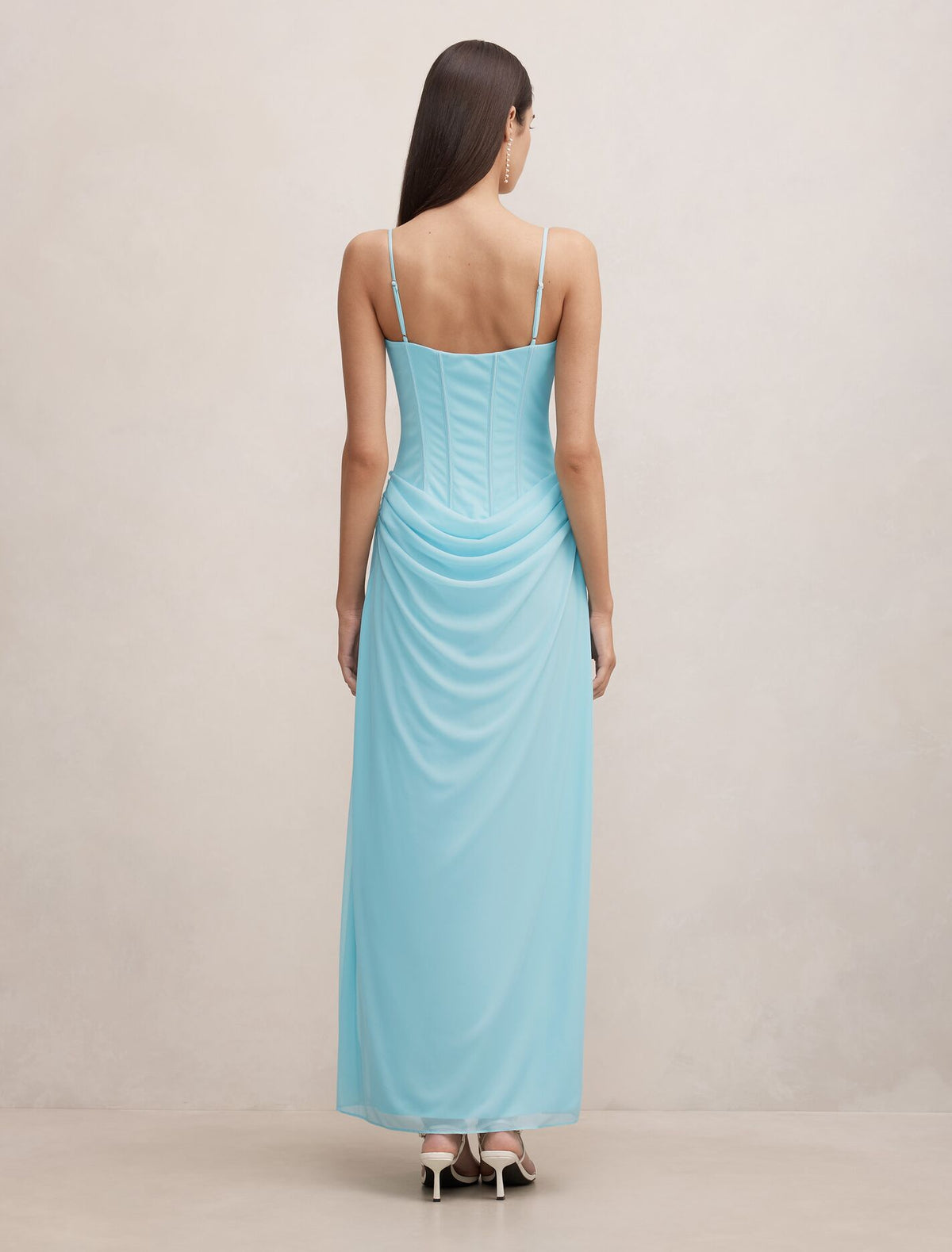 Maeve Corset Mesh Maxi Dress Forever New