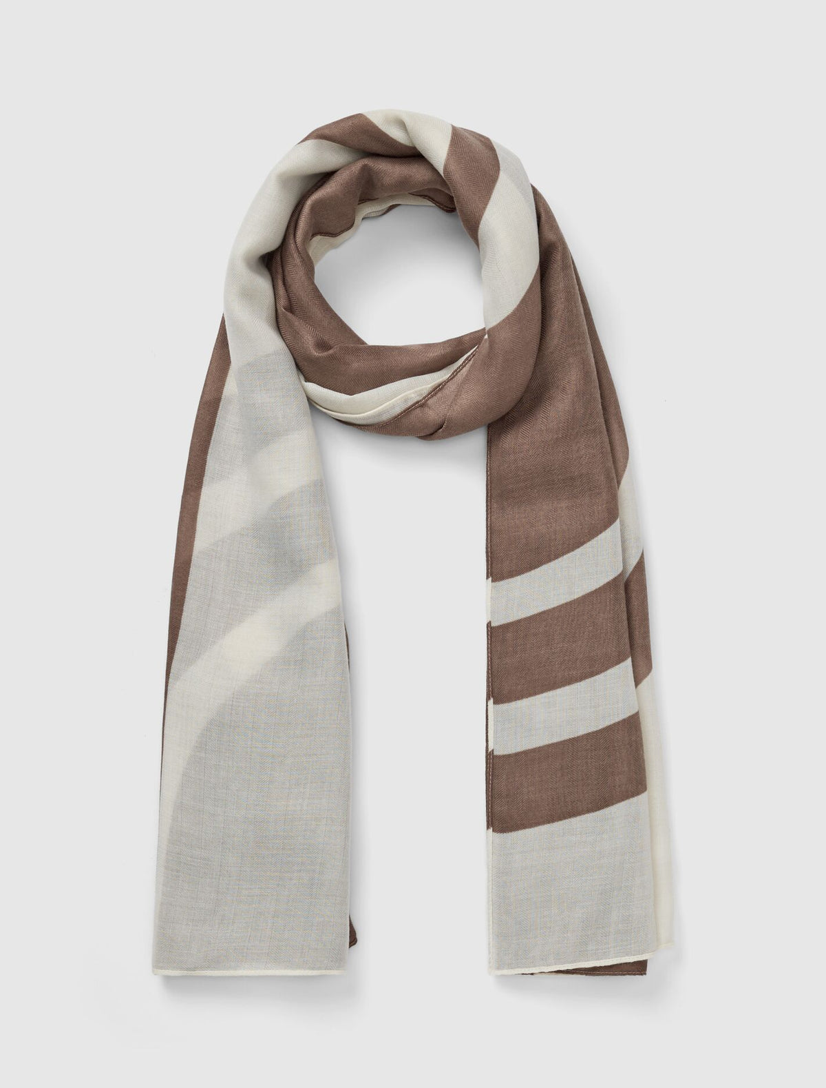 Casey Geo Scarf 0 Choc Ivory Forever New