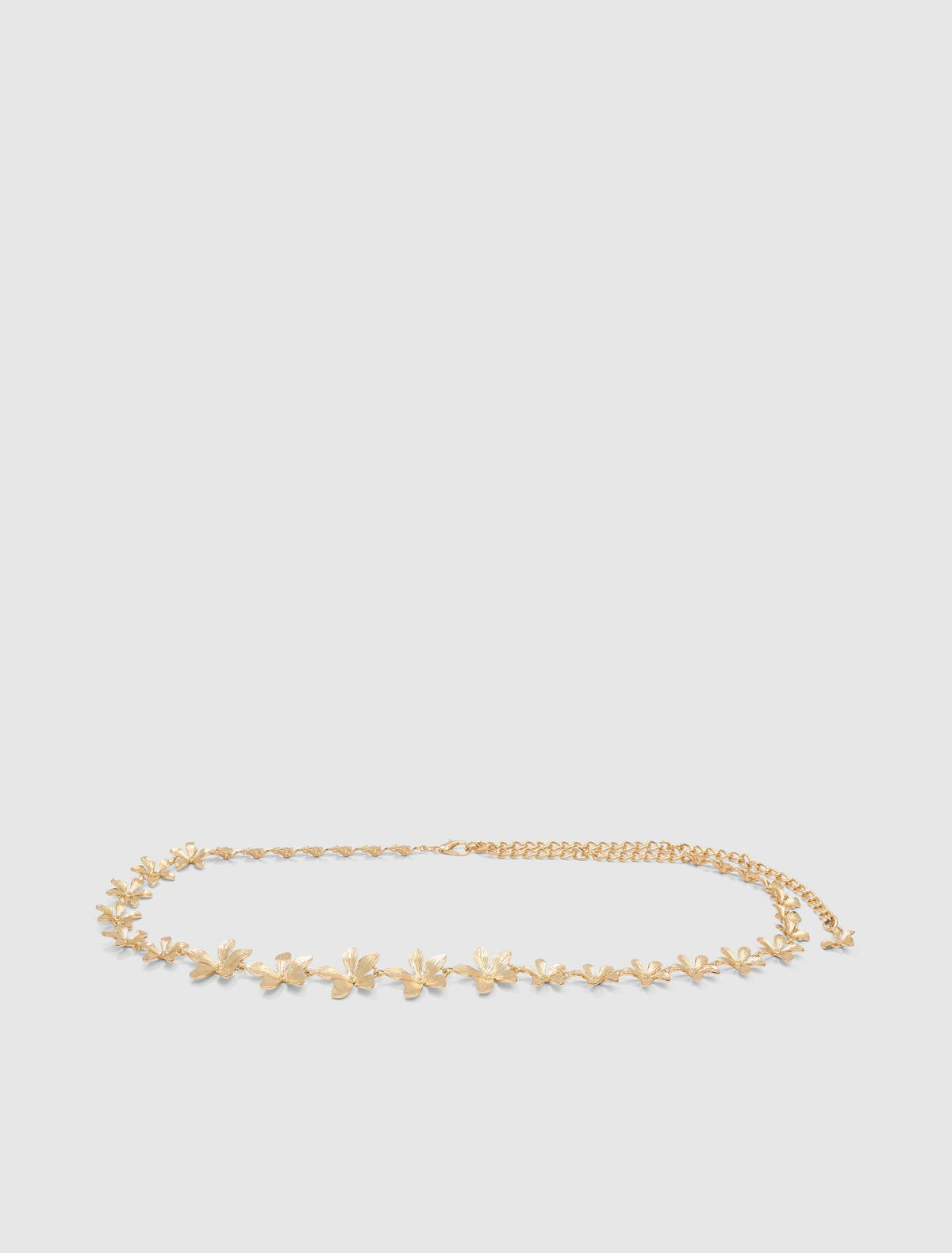 Maria Metal Flower Belt 0 Gold Forever New
