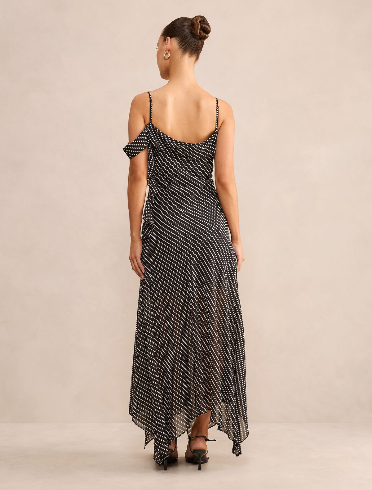 Mya Petite Draped Maxi Dress