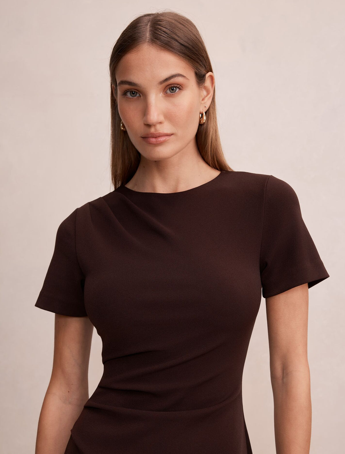 Jenny Tucked Mini Dress Forever New
