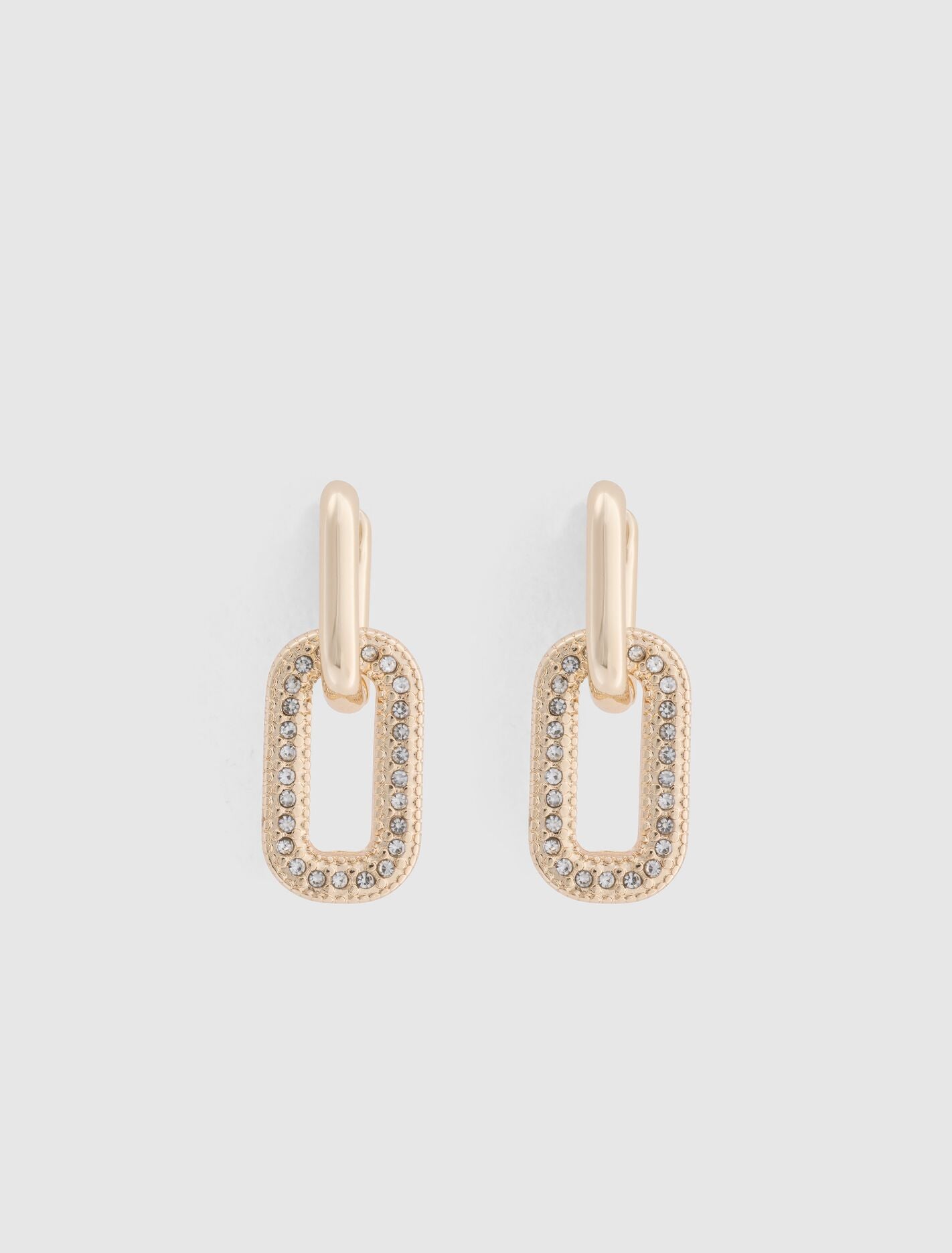 Sunny Small Link Earrings 0 Gold Crystal Forever New