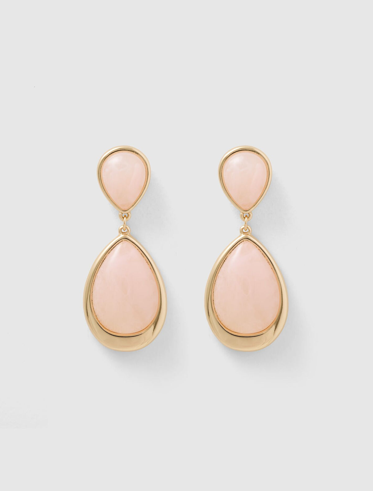 Pip Stone Drop Earrings 0 Peach Gold Forever New