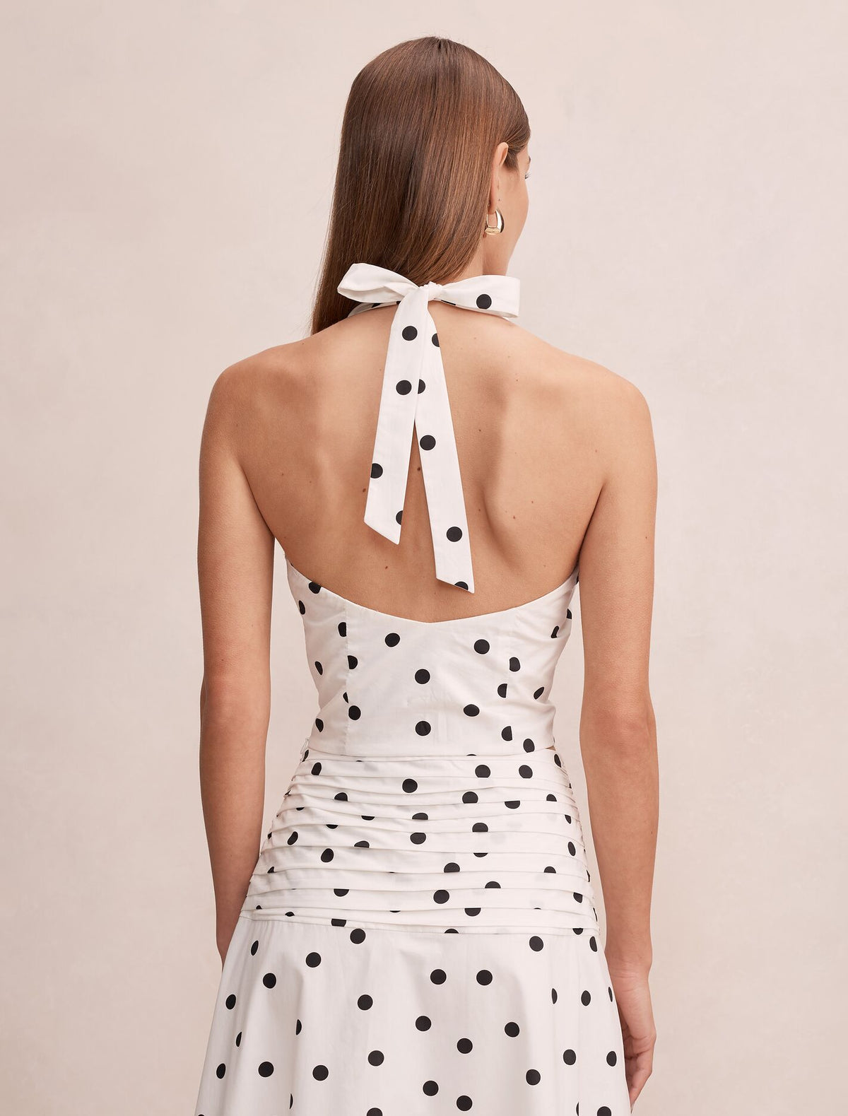 Magnolia Polka Dot Halter Top Forever New