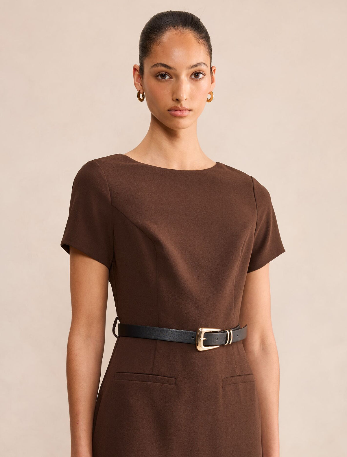 Georgina Knee Length Midi Dress Forever New
