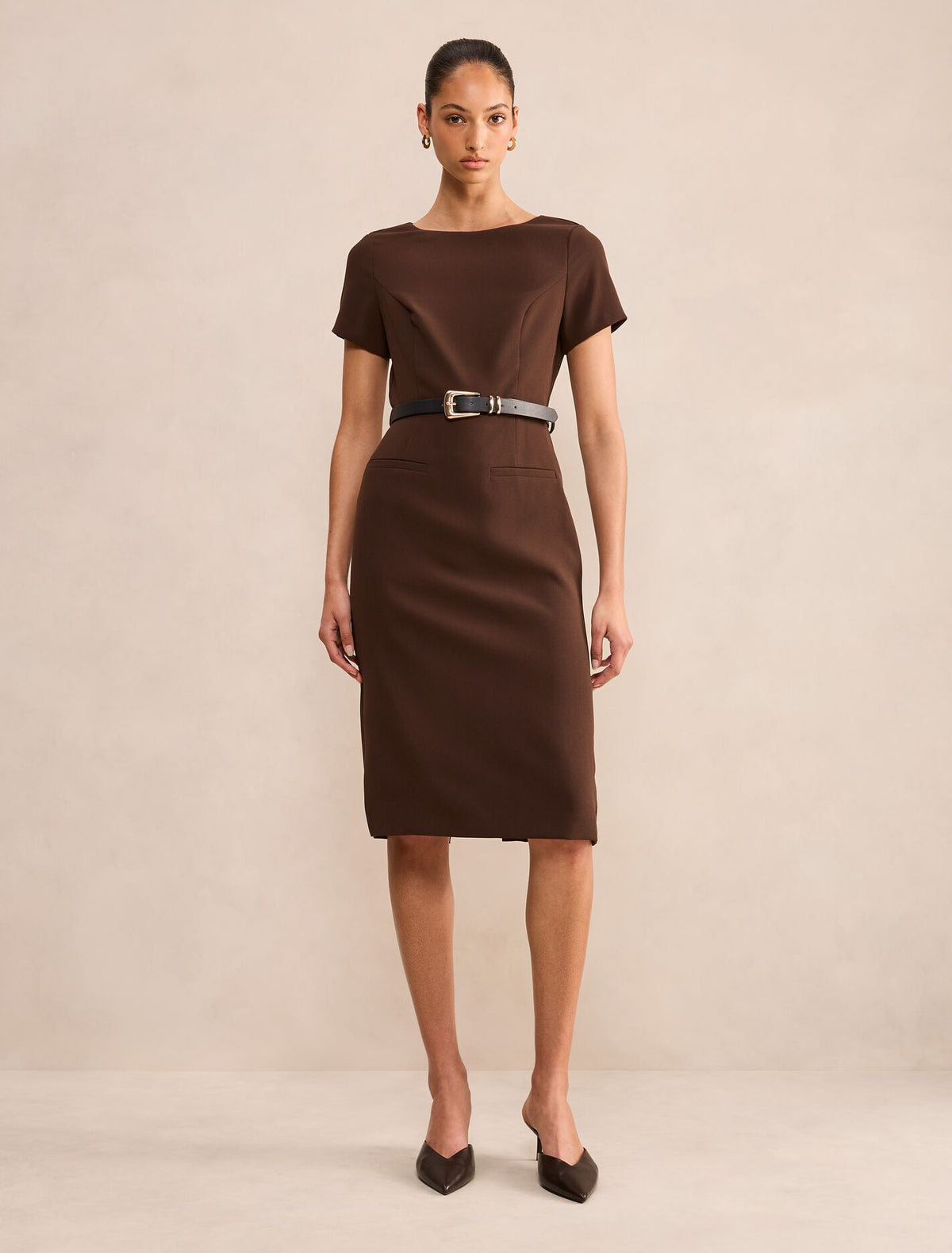 Georgina Knee Length Midi Dress Forever New