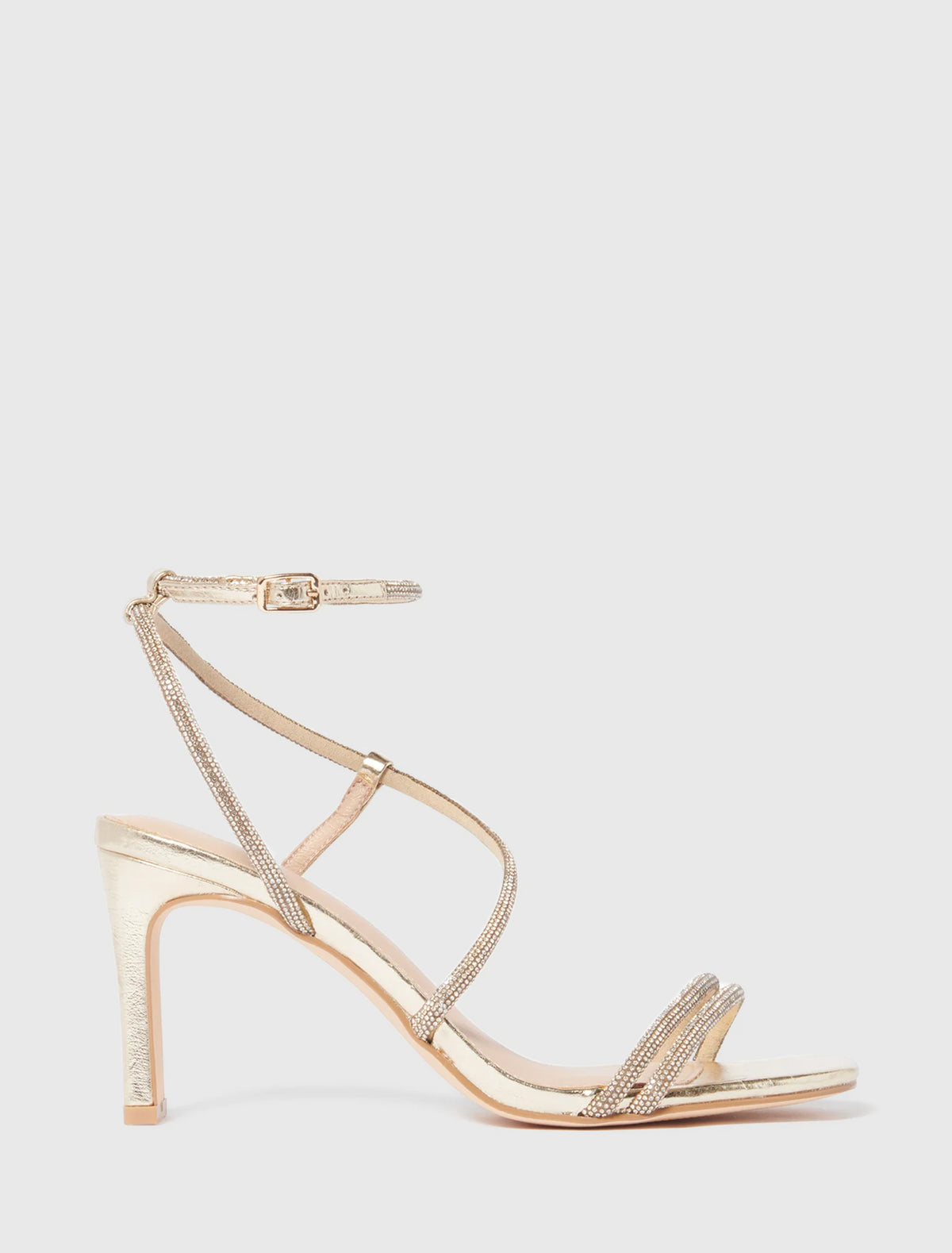 Mila Diamante Heel Gold Forever New
