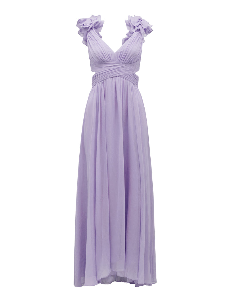 Selena Ruffle Shoulder Maxi Dress Forever New