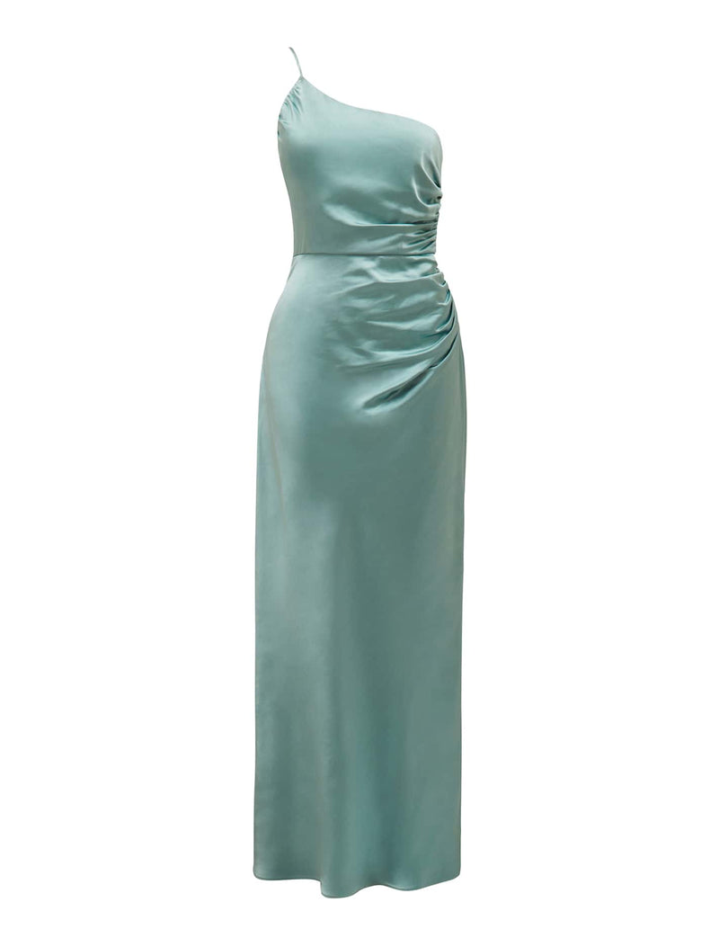 Kelly One Shoulder Satin Maxi Dress Forever New