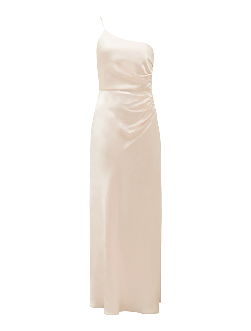 Kelly One Shoulder Satin Maxi Dress Forever New