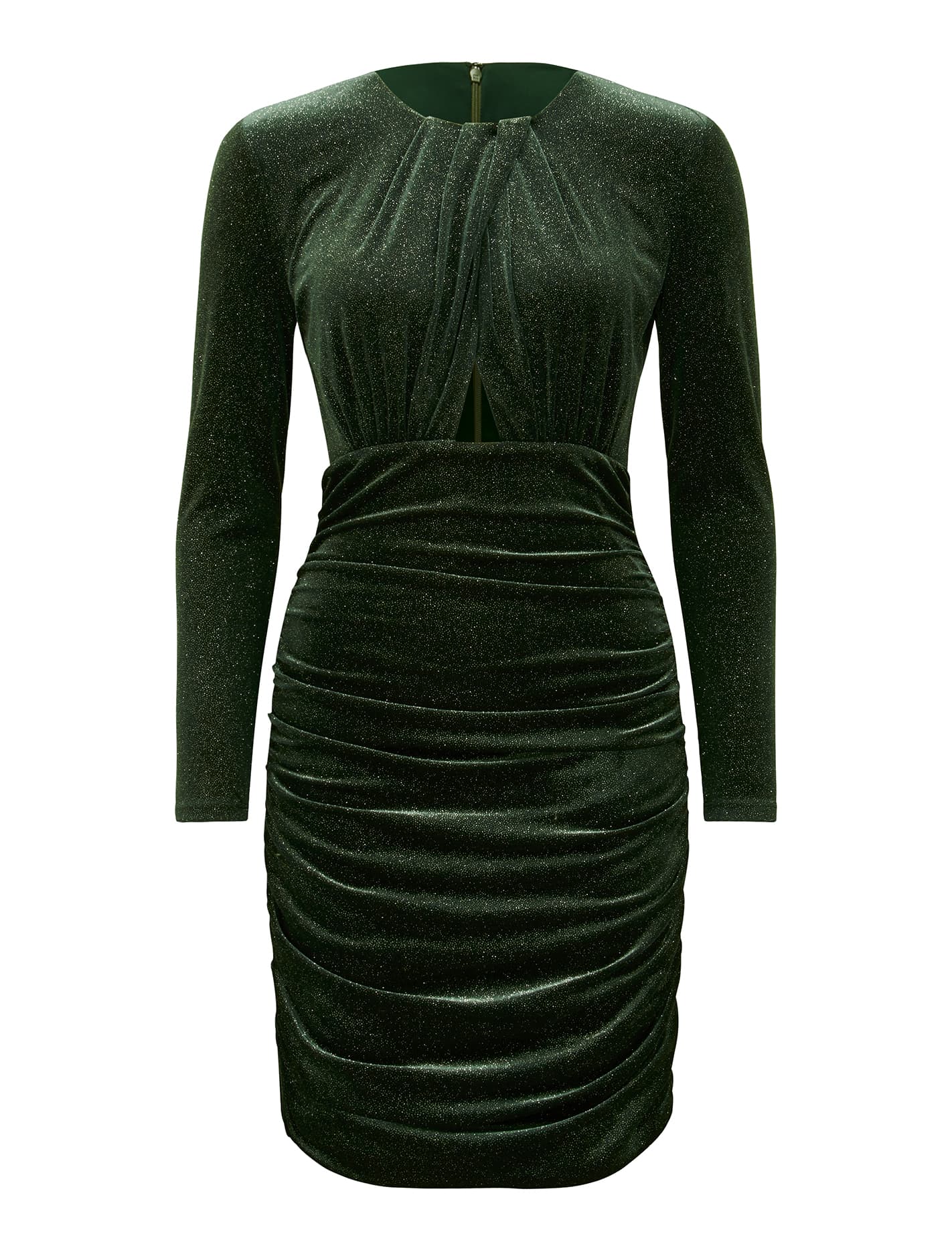 Aria Glitter Velvet Mini Dress Forever New