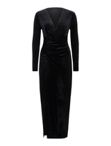 Marisa Plunge Neck Velvet Dress Forever New