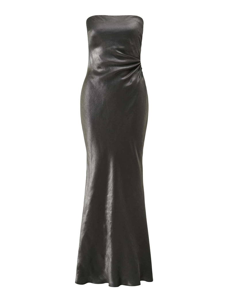 Ashton Metallic Strapless Dress Forever New