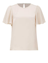 Wanda Woven Flutter T-Shirt Forever New