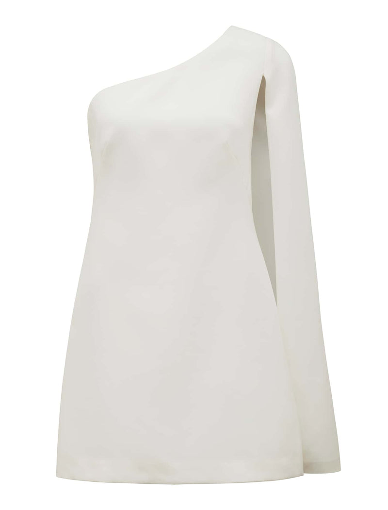 Hartley Asymm Cape Mini Dress Forever New