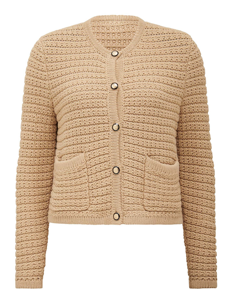 Chloe Petite Textured Knit Cardigan Forever New