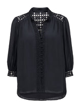 Florence Crochet Trim Blouse Forever New