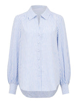 Lee Linen Stripe Blouse Forever New