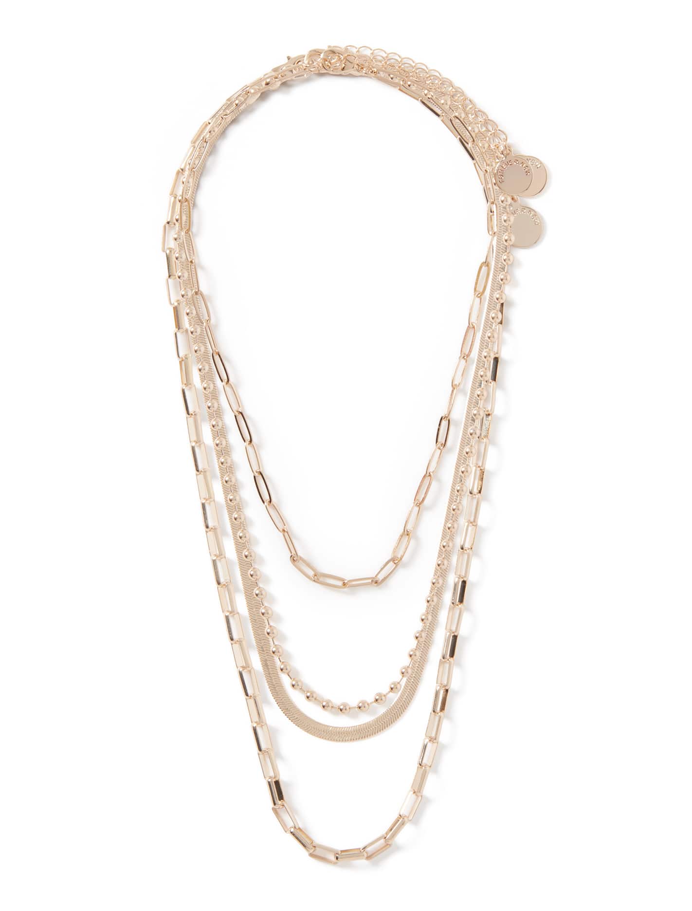 Angelique Multi Chain Necklace 0 Gold Forever New