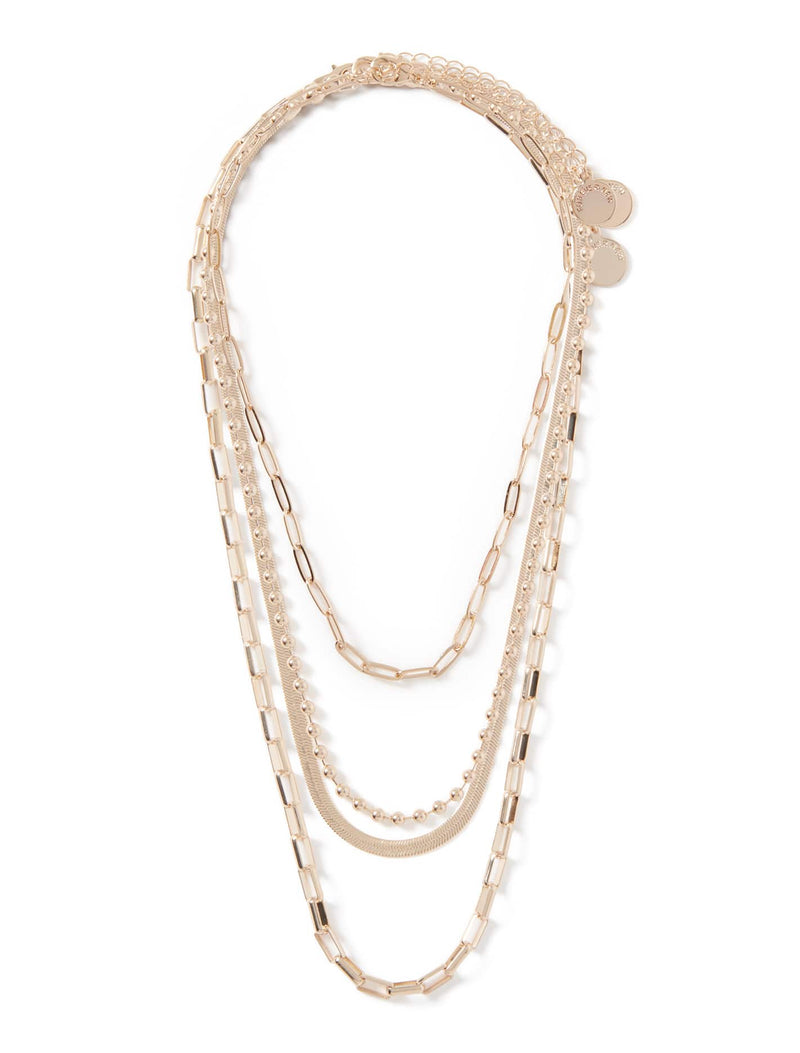 Angelique Multi Chain Necklace Forever New