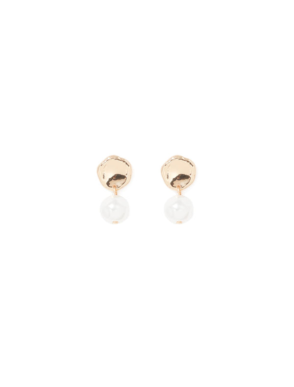 Yolanda Organic Pearl Drop Earrings Forever New