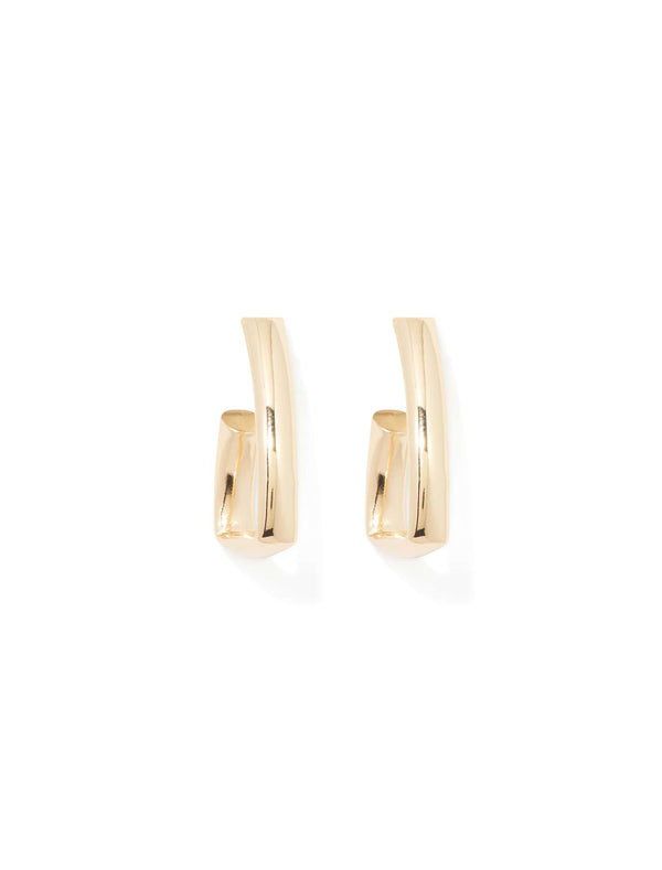 Signature Annalise Angular Hoop Earrings Forever New