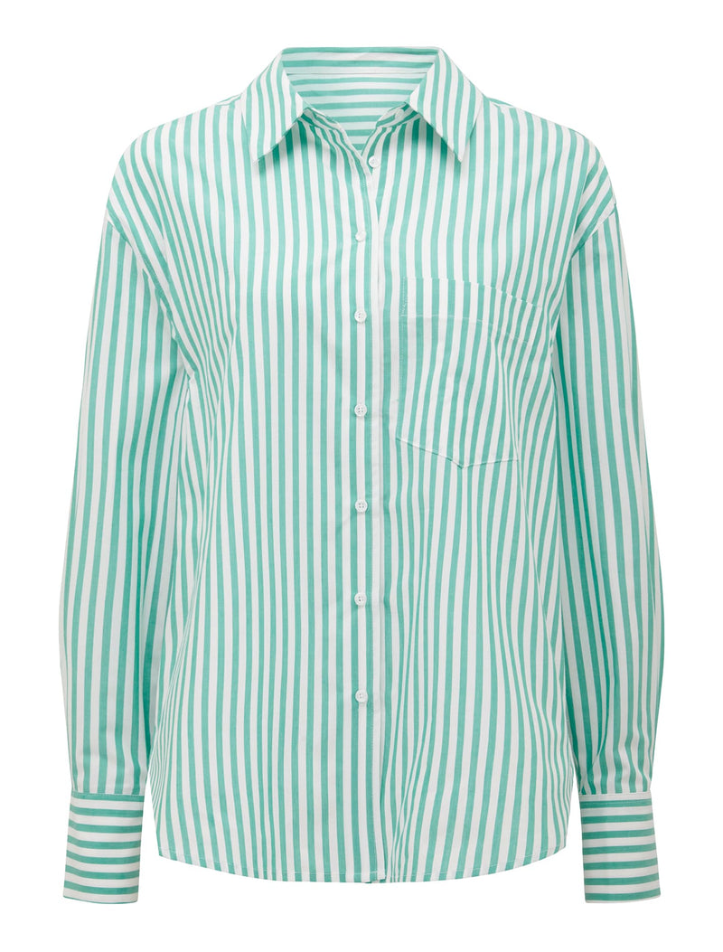 Sophie Stripe Poplin Shirt Forever New