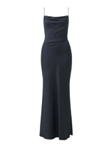 Mia Boat Neck Satin Maxi Dress Forever New