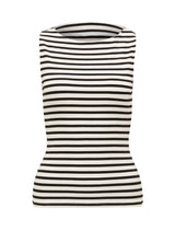 Francesca Stripe Boat Neck Tank Top Forever New