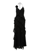 Georgia Ruffle Halter Midi Dress Forever New