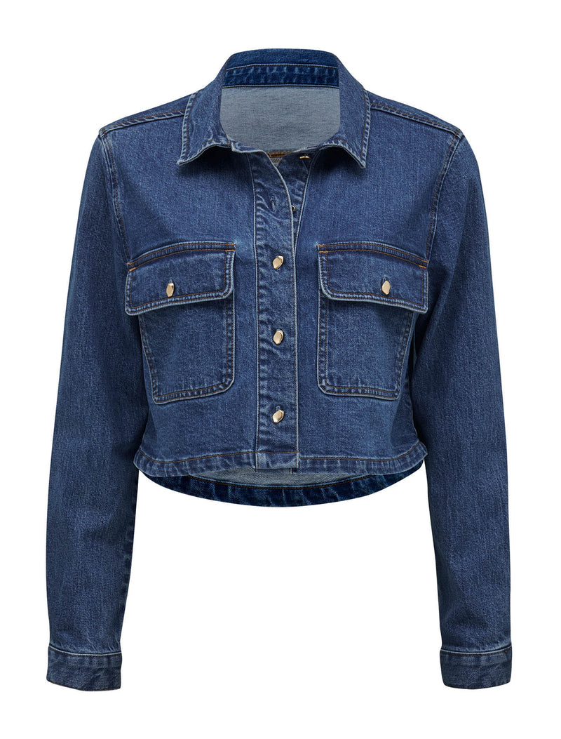 Dana Denim Shacket Forever New