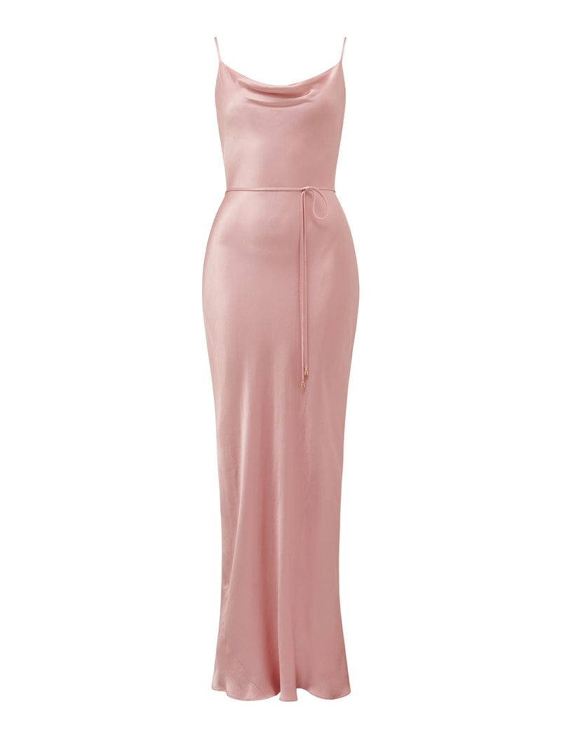 Lucy Satin Cowl Maxi Dress Forever New