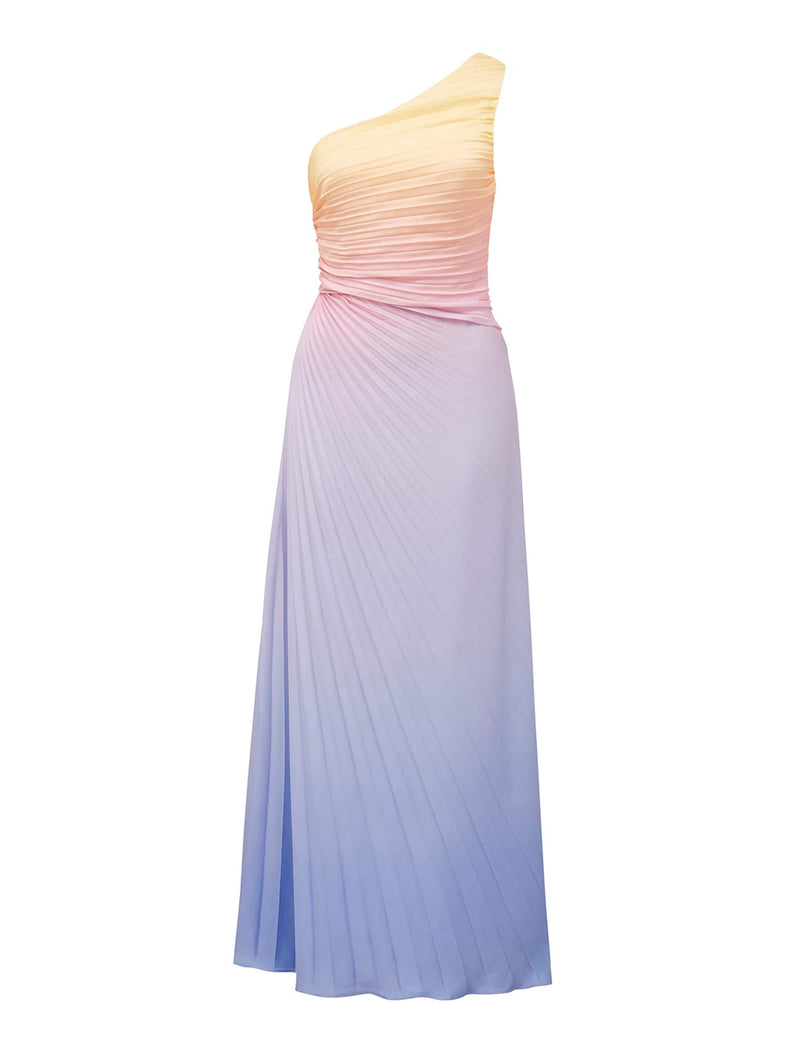 Paula Pleated One Shoulder Maxi Dress Forever New