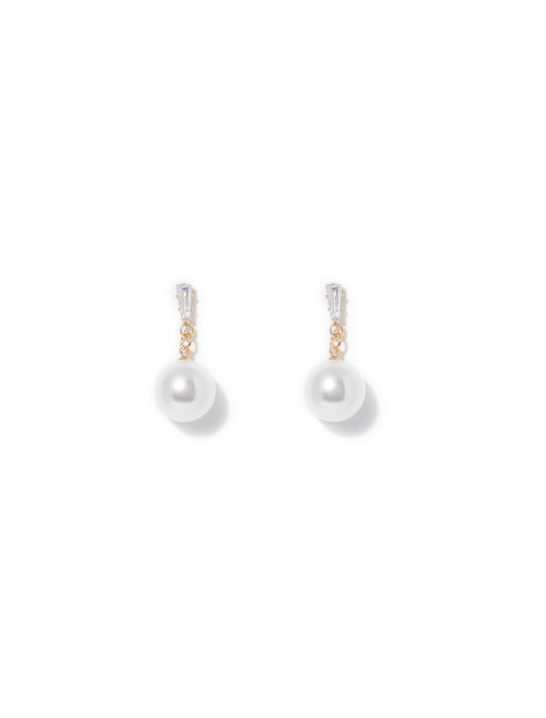 Presley Fine Stone & Pearl Earrings Forever New