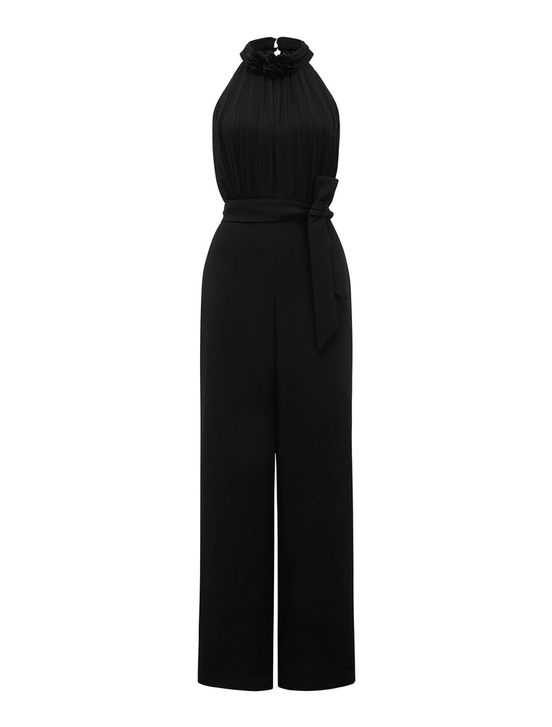 Carter Pleated Rosette Jumpsuit Forever New