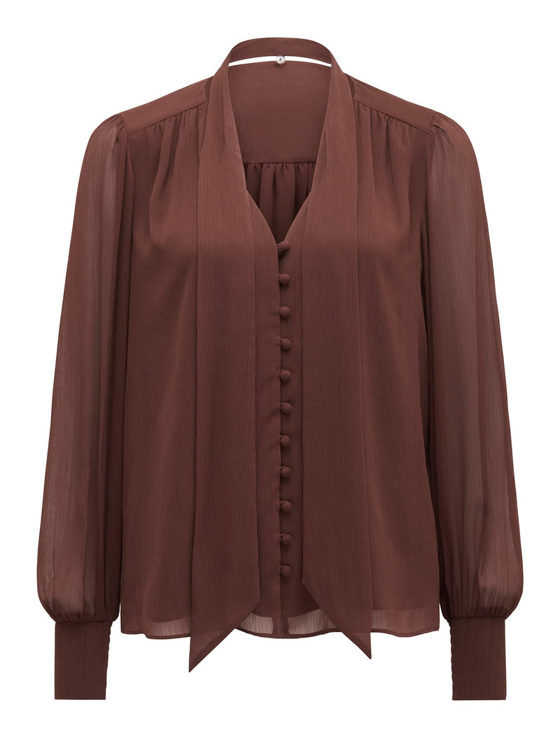 Teresa Neck Tie Blouse Forever New