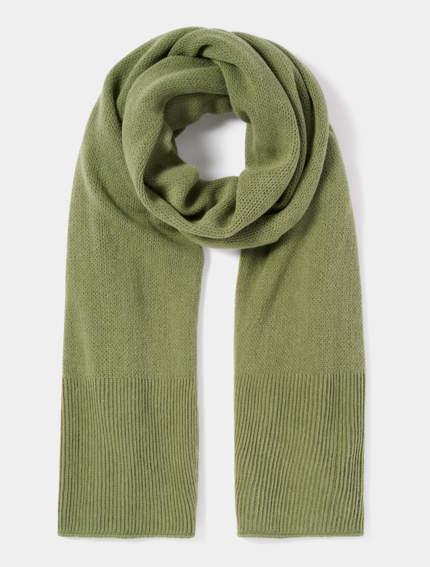 Opal Oversized Knit Scarf 0 Sage Green Forever New