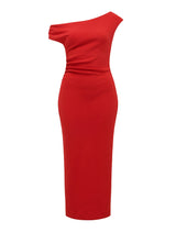 Alexa Tipped Shoulder Bodycon Midi Dress Forever New