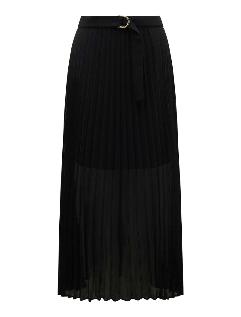 Esme Belted Pleated Skirt Forever New