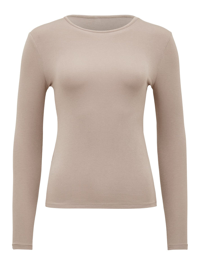 Janelle Long Sleeve Crew Neck Top Forever New